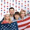 8 Strands Patriotic Star Garland Streamers Banner 4th of July Decorations Red White and Blue